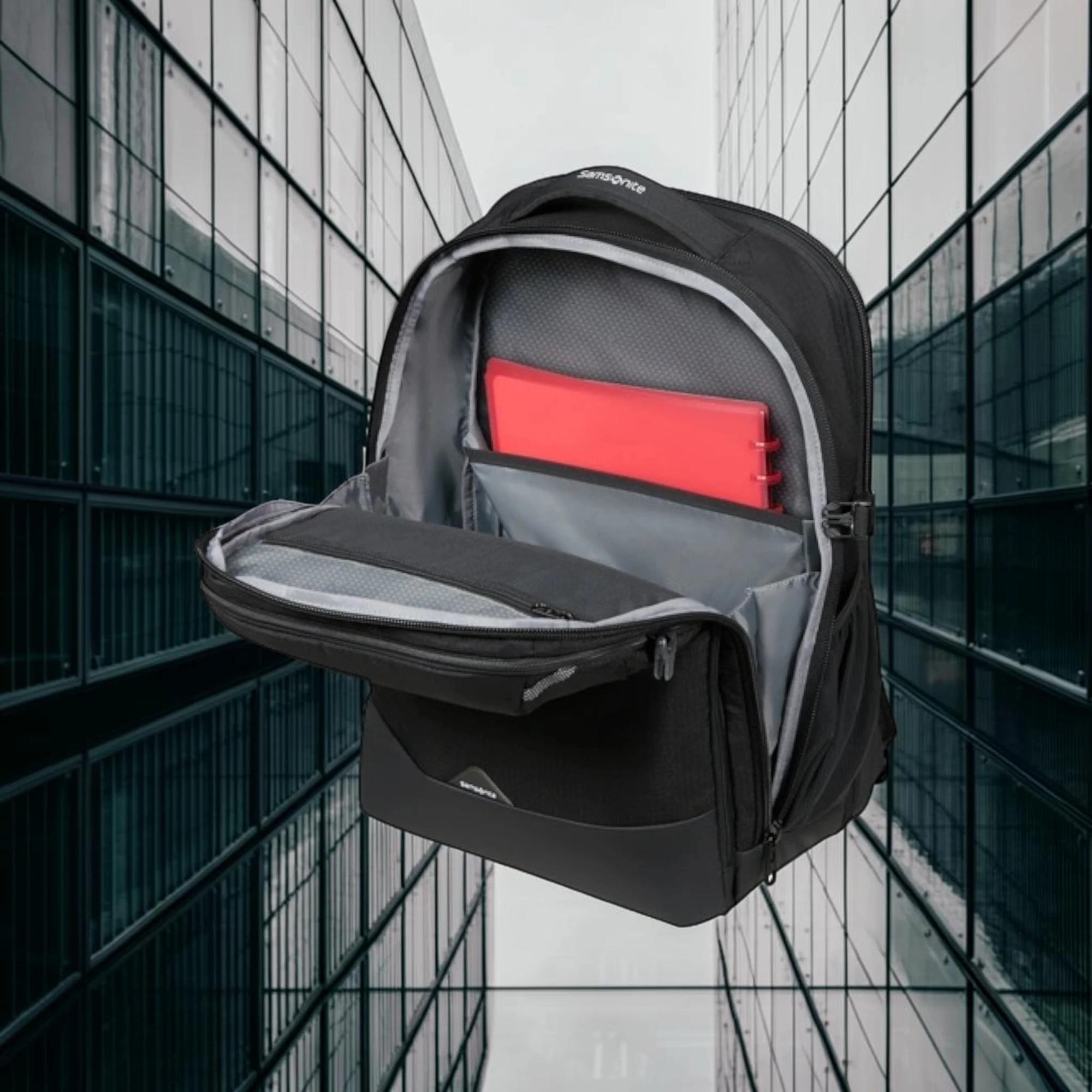Samsonite Roadseeker Backpack L Επεκτάσιμο Σακίδιο Laptop 17,3″ Μαύρο