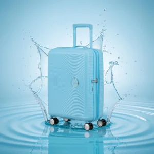 American Tourister Soundbox Βαλίτσα 55 cm Γαλάζια