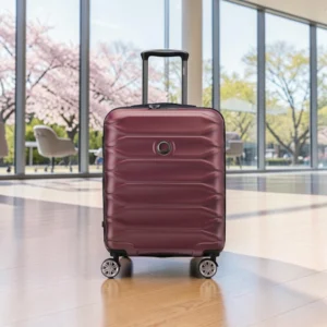 Delsey Meteor Σετ 3 Βαλίτσες 55-68-76cm Expandable Μπορντό