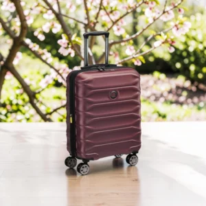 Delsey Meteor Σετ 3 Βαλίτσες 55-68-76cm Expandable Μπορντό