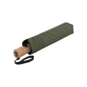 Knirps Timber Αυτόματη Ομπρέλα με Ξύλινη Λαβή 97 cm Λαδί