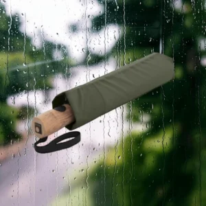 Knirps Timber Duomatic Αυτόματη Ομπρέλα Λαδί/Χακί 4230 2318