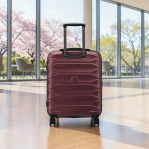 Delsey Meteor Σετ 3 Βαλίτσες 55-68-76cm Expandable Μπορντό
