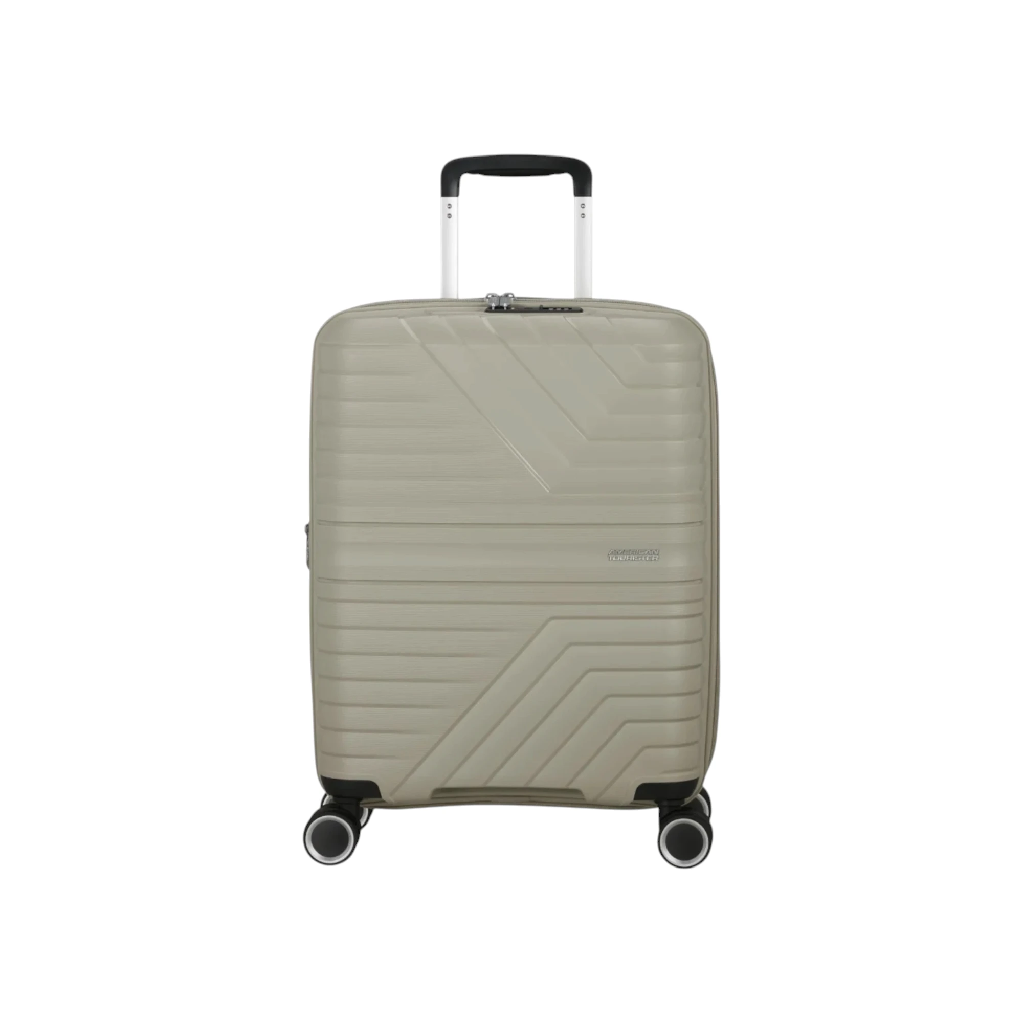 American Tourister Flytwist Επεκτεινόμενη Βαλίτσα Καμπίνας 55 cm Μπεζ