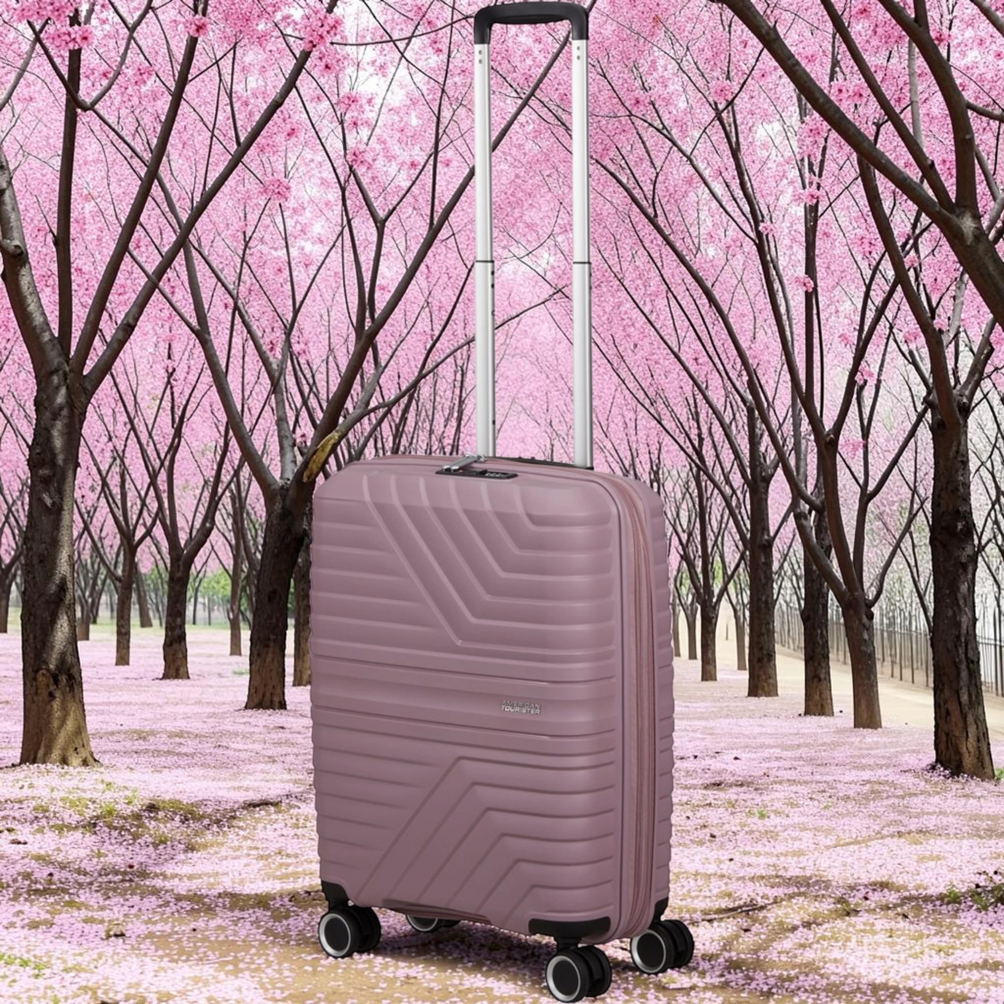 American Tourister Flytwist Βαλίτσα Καμπίνας 55cm Ροζ
